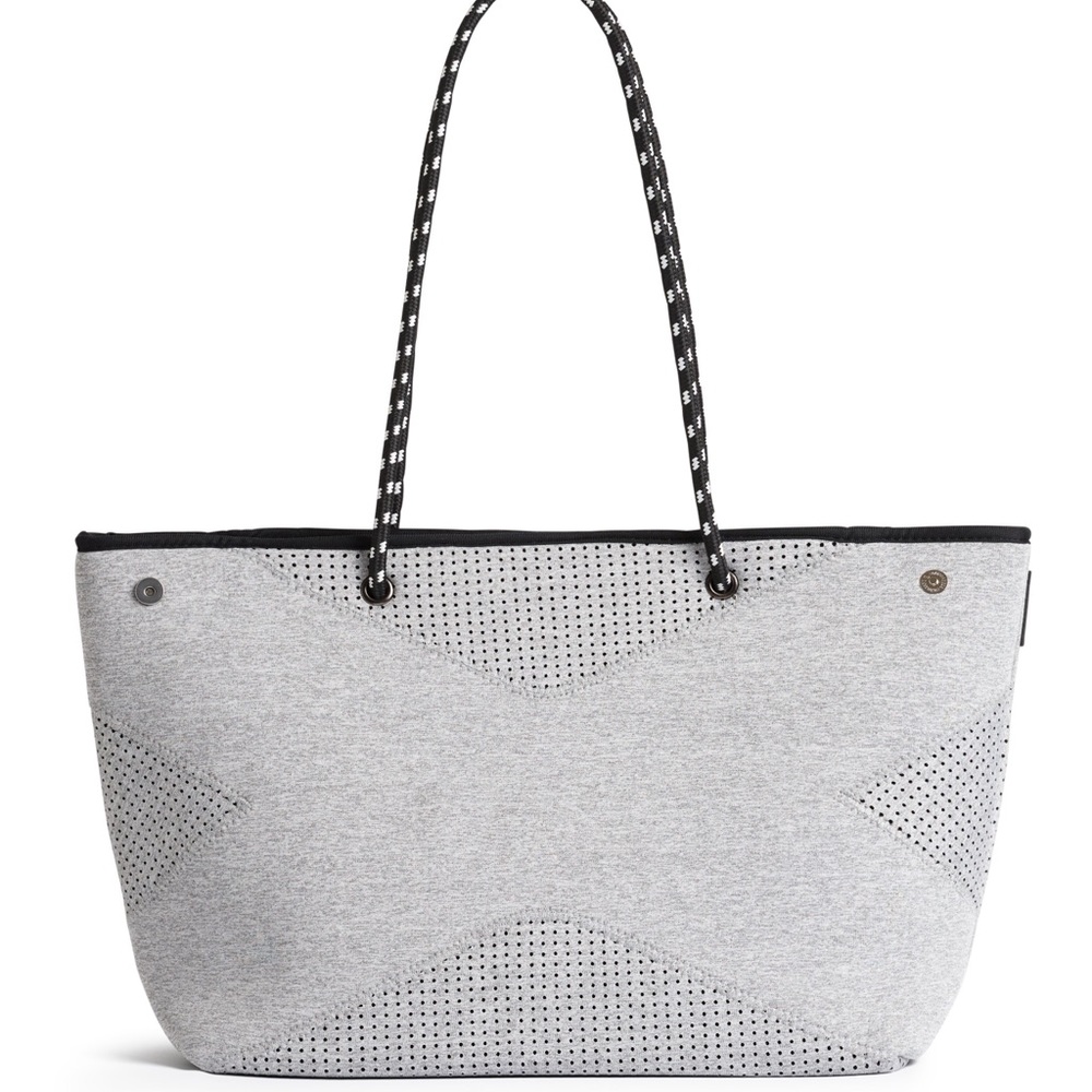 THE X BAG (LIGHT GREY MARLE) NEOPRENE TOTE NWT